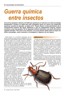 Guerra química entre insectos