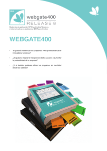 Folleto Webgate400 - Webgate400