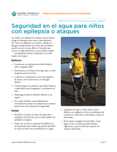 Seguridad en el agua para niños con epilepsia o ataques