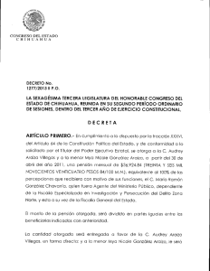 DECRETO No. 1277/2013 II PO - H. Congreso del Estado de