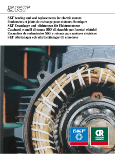 SKF bearing and seal replacements for electric motors