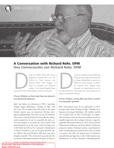 A Conversation with Richard Rohr, OFM Una Conversación con