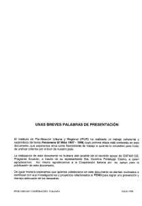 unas breves palabras de presentación