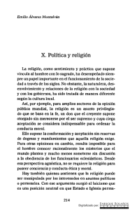 X. Política y religión