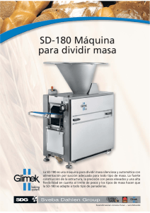 SD-180 Máquina para dividir masa