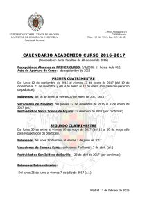 Calendario Académico 2016-2017