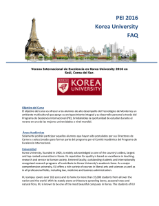 PEI 2016 Korea University FAQ
