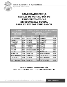pago normal o mensual - Instituto Guatemalteco de Seguridad Social