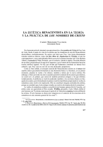 La estética renacentista - Revistas Científicas de la Universidad de