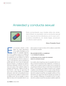 Ansiedad y conducta sexual - Revista Ciencia
