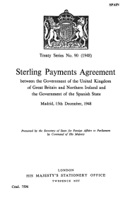 Sterling Payments Agreement