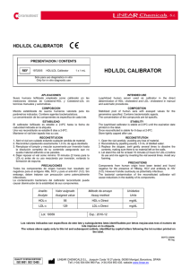 hdl/ldl calibrator