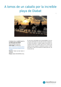 A lomos de un caballo por la increíble playa de Diabat