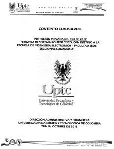 contrato clausulado - Universidad Pedagógica y Tecnológica de