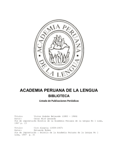 academia peruana de la lengua biblioteca