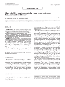 Efficacy of a high-resolution consultation system in gastroenterology