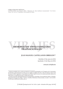 memorias de vidas familiares trasnacionales