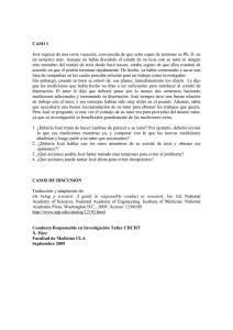 CASO 1 José regresó de una corta vacación, convencido de que