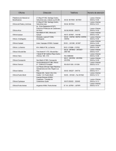 Oficinas Atención - Dirección de Previsión de Carabineros de Chile