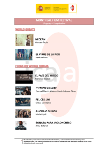 Películas españolas en Montreal para la web