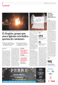 IX Región: grupo que ataca iglesias reivindica quema