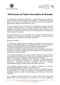 Bases VII Encuentro de Teatro Universitario de Granada