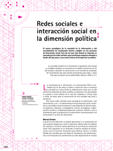 Redes sociales e interacción social en la dimensión política