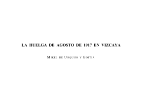 La huelga de Agosto de 1917 en Vizcaya