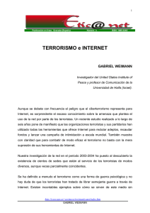 TERRORISMO e INTERNET - Universidad de Granada