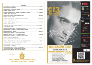 folleto de la compañía de opera - Ayuntamiento de Castro Urdiales