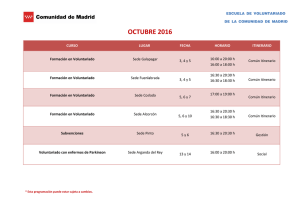 octubre 2016 - Comunidad de Madrid