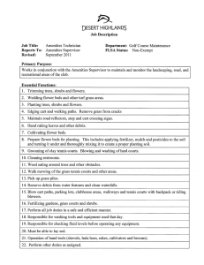 Page 1 DESERT HIGHLANDS Job Description Job Title: Amenities