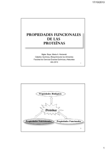 Propiedades Funcionales de las Proteínas
