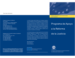 Programa de Apoyo a la Reforma de la Justicia