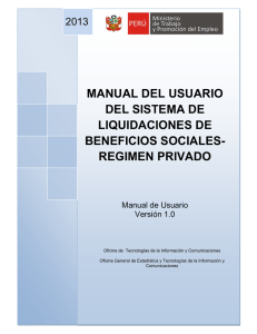 manual del usuario del sistema de liquidaciones de beneficios