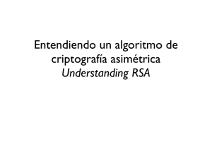Entendiendo un algoritmo de criptografía asimétrica Understanding