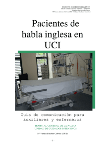 Pacientes de habla inglesa en UCI