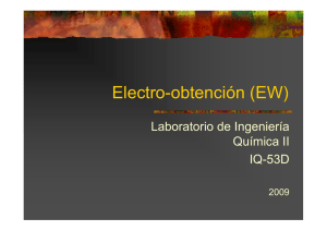 Electro-obtención (EW) - U