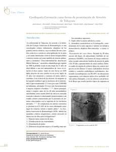 Cardiopatía Coronaria como forma de presentación de Arteritis de