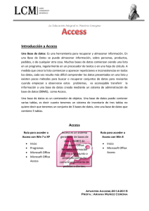 Introducción a Access Access