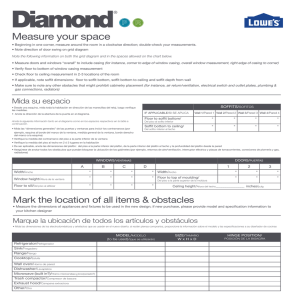 Measure your space - Diamond At Lowe`s