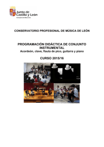 Conjunto Instrumental - Conservatorio Profesional de Música de León
