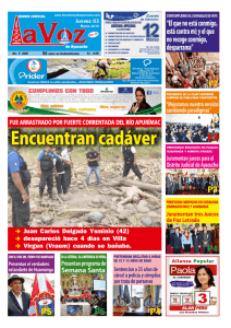 Encuentran cadáver - Diario La Voz de Ayacucho