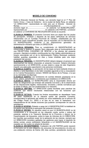 modelo de convenio - Dirección General de Rentas Dirección