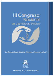 Programa III Congreso de Deontolgía Médica