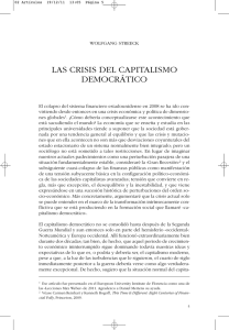 Wolfgang Streeck: Las Crisis del Capitalismo