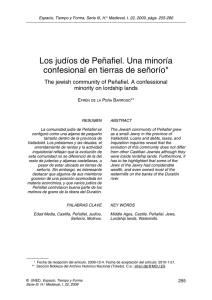 Los judíos de Peñafiel. Una minoría confesional - e-Spacio