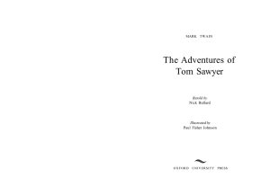 The Adventures of Tom Sawyer - CEIP Alvar Fáñez de Minaya