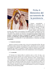 Ficha 4: Elementos del sacramento de la penitencia