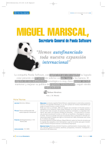 Secretario General de Panda Software “Hemos autofinanciado toda